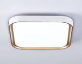 Потолочный светодиодный светильник Ambrella FZ1259 WH/GD белый/золото 27W 5000K 350*350*60 (Без ПДУ)