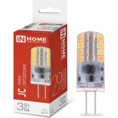 лампа in home led-jc 3вт 12b g4 6500k 290лм 016.5223