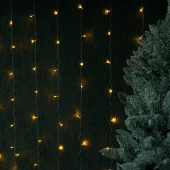 гирлянда занавес светодиодный 240 led, 2*2м, теплый белый