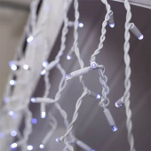 гирлянда бахрома уличная 12м*0,6м led, пров белый, белый