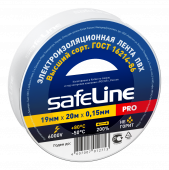 изолента пвх "safeline" 19мм*20м белая