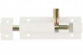 Шпингалет  АПЕКС DB-05-80-W белый (20/200)