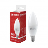 лампа led свеча 14вт e-14 4000к 220v 1330лм свеча-vc in home (10/100)