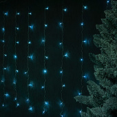 гирлянда занавес светодиодный 160 led, 1,5*1,5м, белый