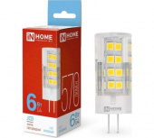 лампа in home led-jcd 6вт 23b g4 6500k 570лм 016.5229