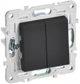 Выключатель 2-кл. SKANDY 10А SK- V04G графит IEK SK-V20-0-10-K53