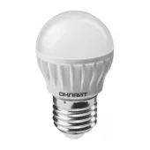 лампа светод. "онлайт" led 6вт 4000к е27 шар
