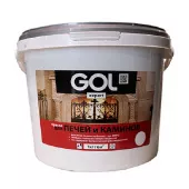Краска для каминов и печей белая (1кг) GOL