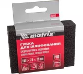 Губка для шлифования,100*70*25мм,средняя плотн.,Р80//MATRIX
