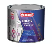 ПУФАС Эмаль ПФ-115 черная Decoself (1,9кг=1,4л)